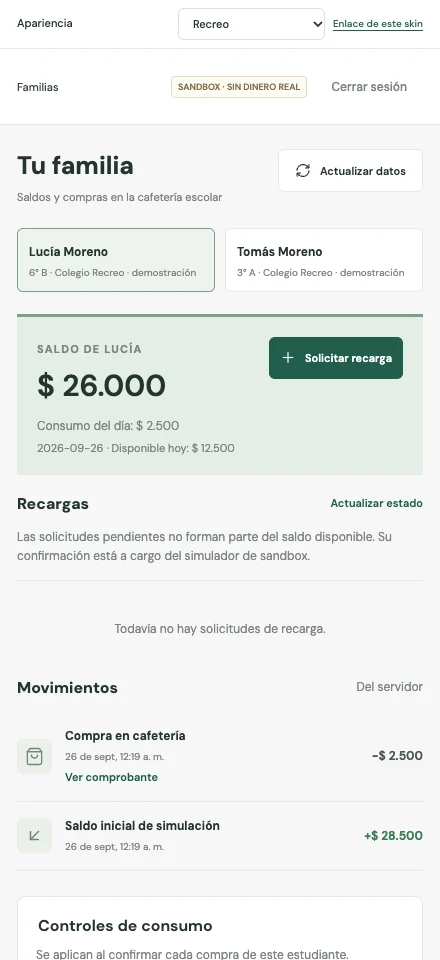 Saldo de Lucía después de comprar el agua: $26.000